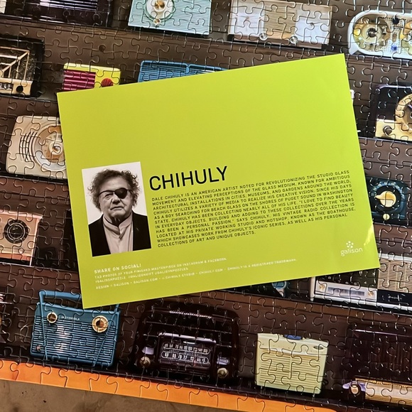 🧩 1000 piece Galison “Chihuly Vintage Radios”. Great quality. Poster. Complete. - Picture 4 of 16
